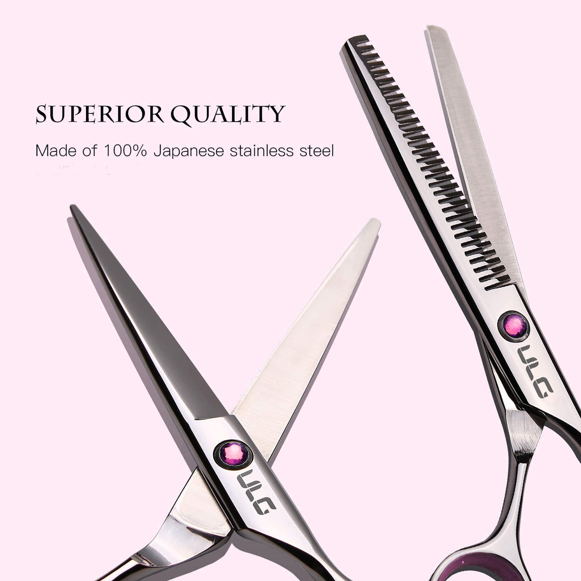 ULG thinning shears 30 teeth delivering controlled texture and lighter thinning.