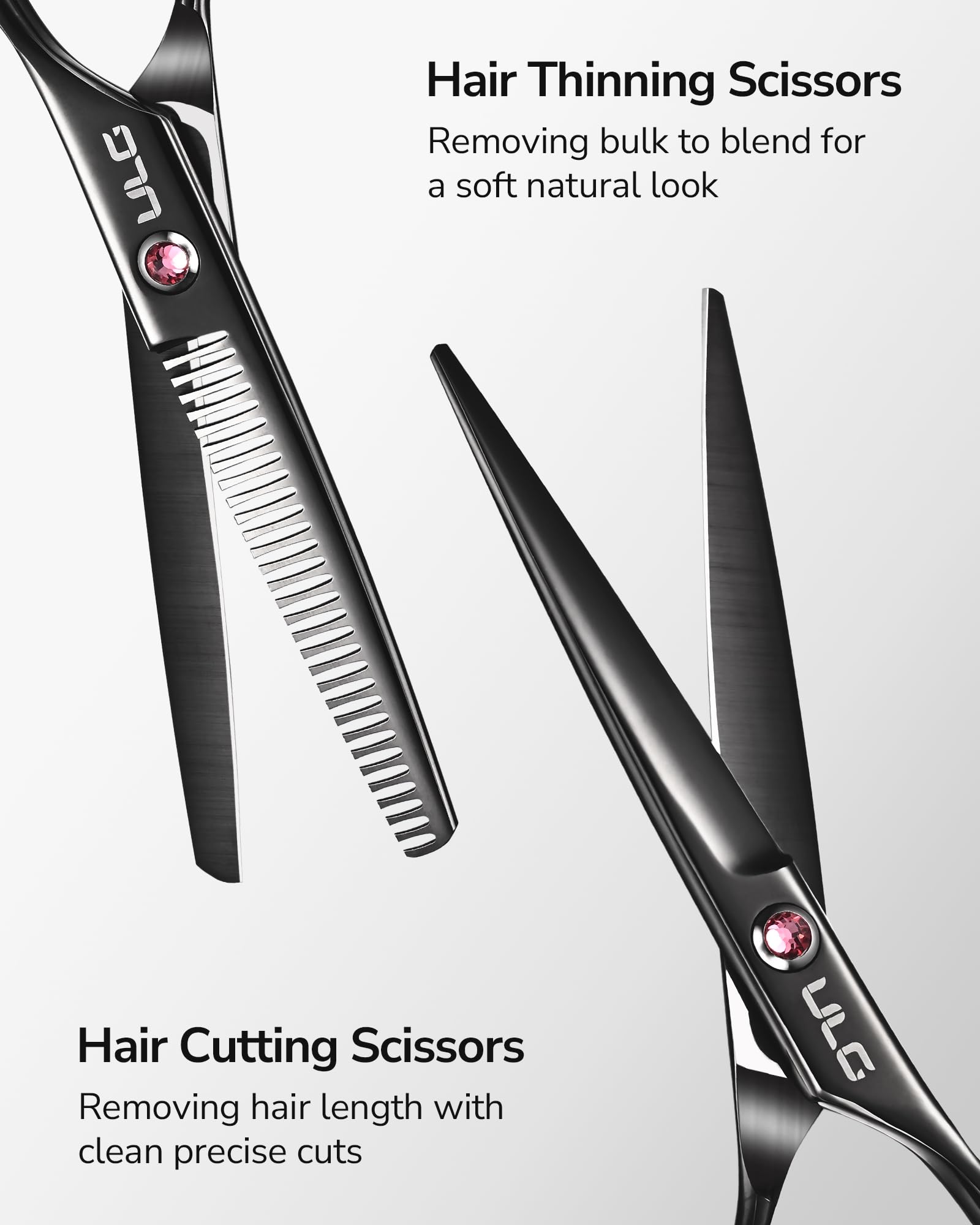 ULG thinning shears 30 teeth for natural layering and thinning