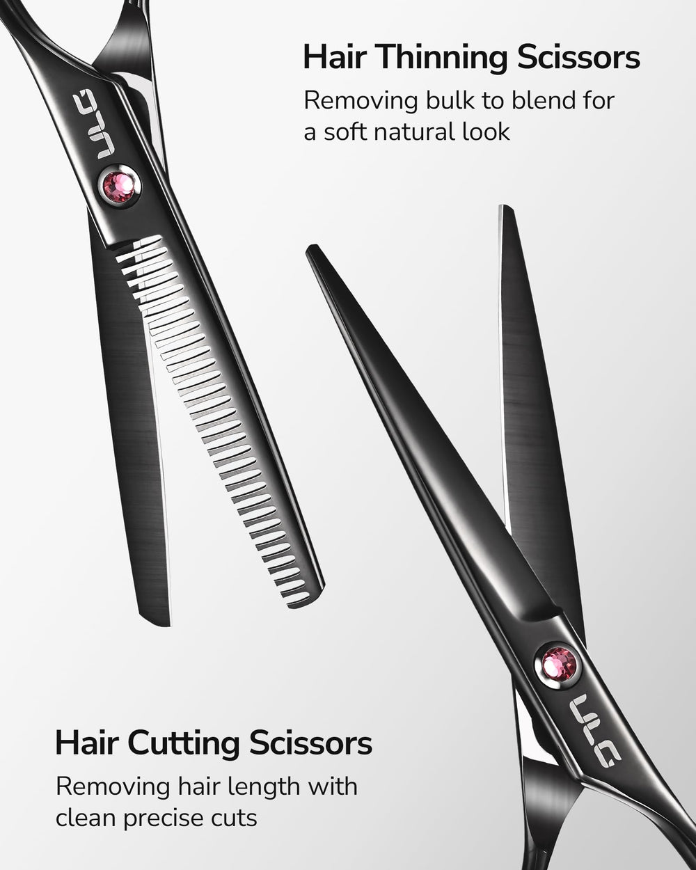 ULG thinning shears 30 teeth for natural layering and thinning