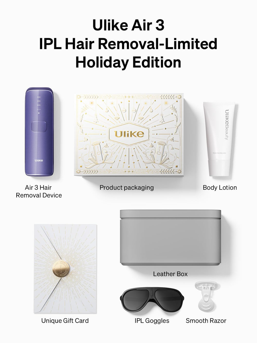 Ulike Air 3 razors included for skin prep
