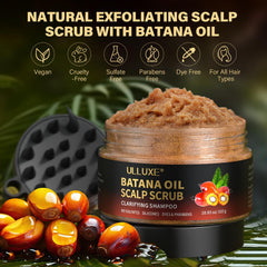 ulluxe Batana oil scalp application nourishes and soothes.