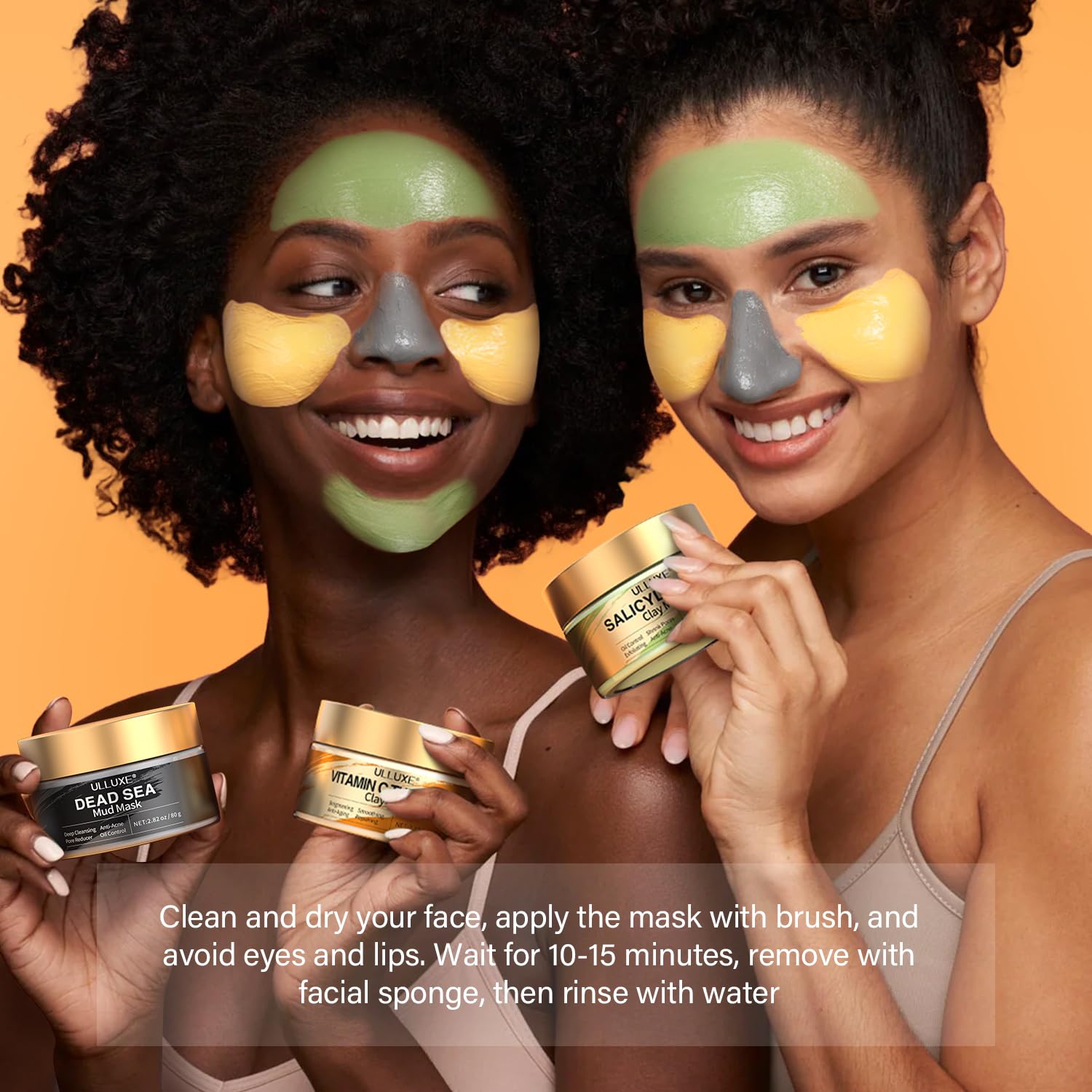 Ulluxe Dead Sea Mud deep cleanse for oil balance.