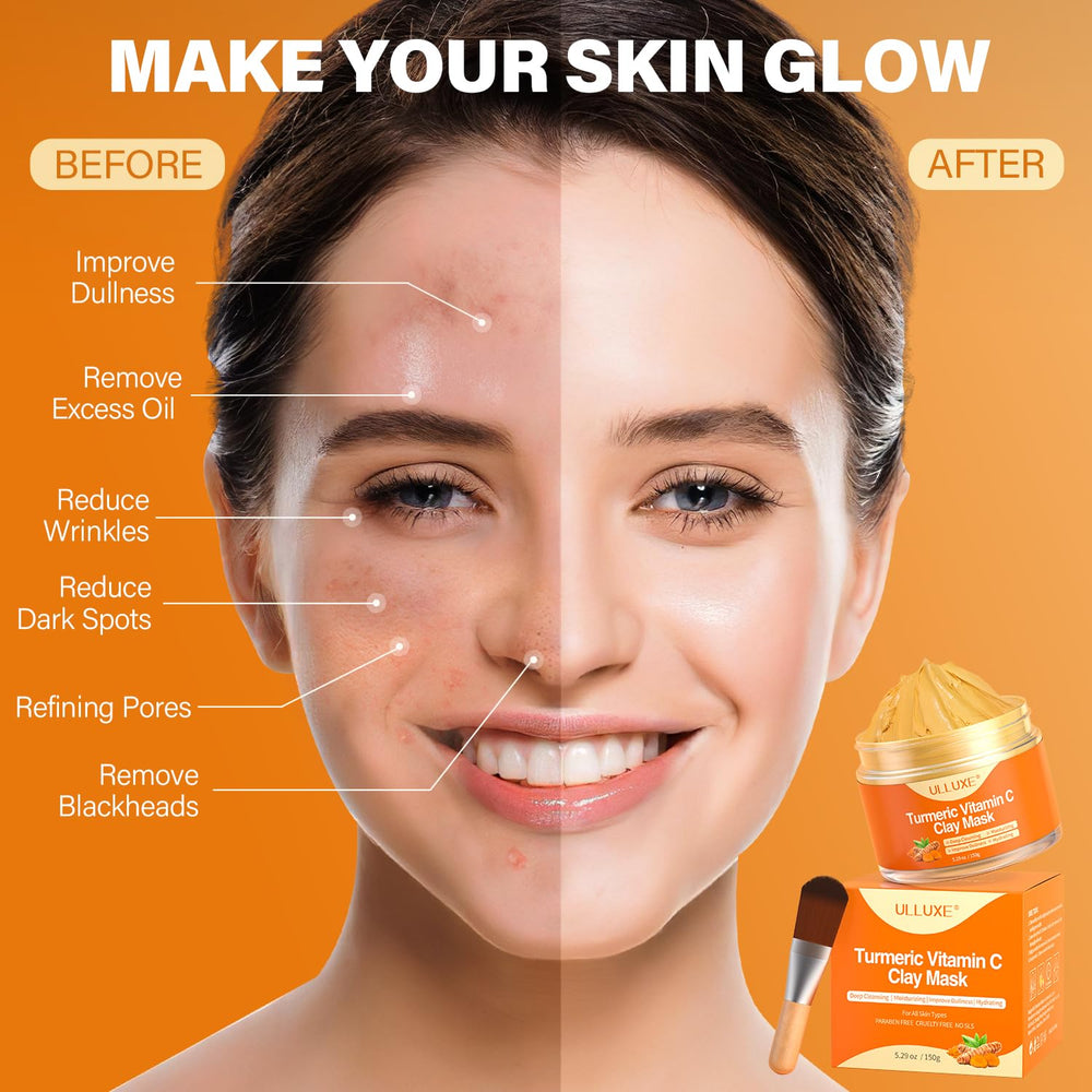 ulluxe face mask brush application tool demonstrates easy, mess-free masking.