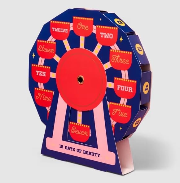 ULTA JoyBright 12 days compartments reveal daily beauty treats for festive countdown.