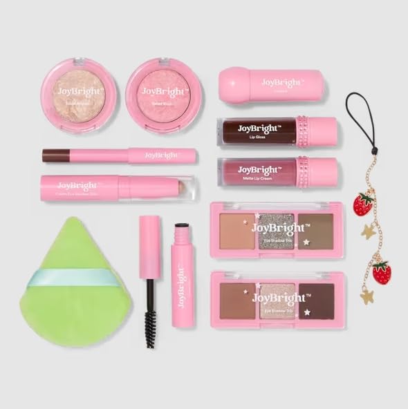 ULTA JoyBright makeup and skincare items cover a comprehensive holiday beauty collection.