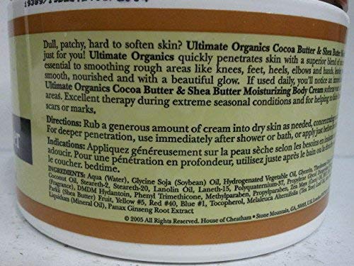 Texture close-up of Ultimate Organics cream for smooth, fast absorption.