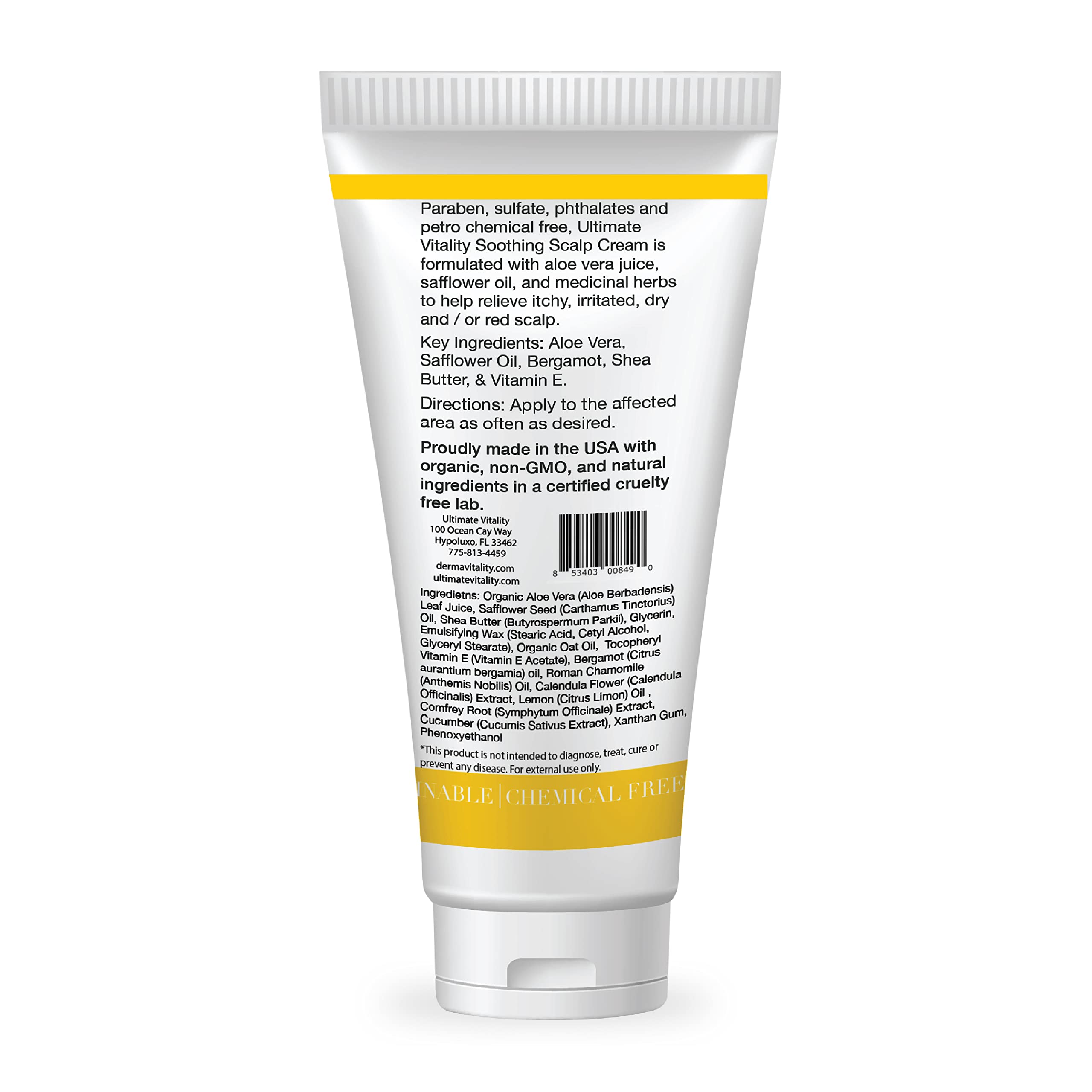 UltimateVitality Dermavitality cream texture close-up reveals non-greasy finish.