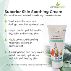 UltimateVitality Hand Foot Cream texture appears smooth, leaving skin soft and comfortable.