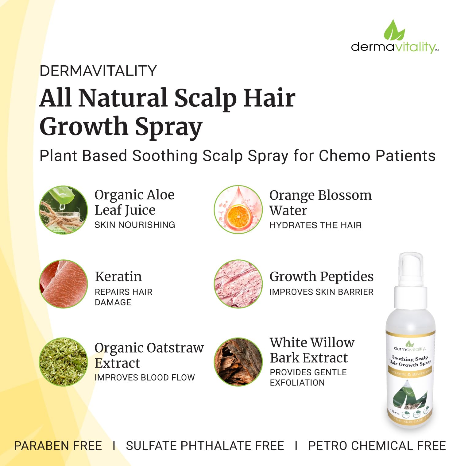 UltimateVitality keratin peptides close-up showing hair thickness support