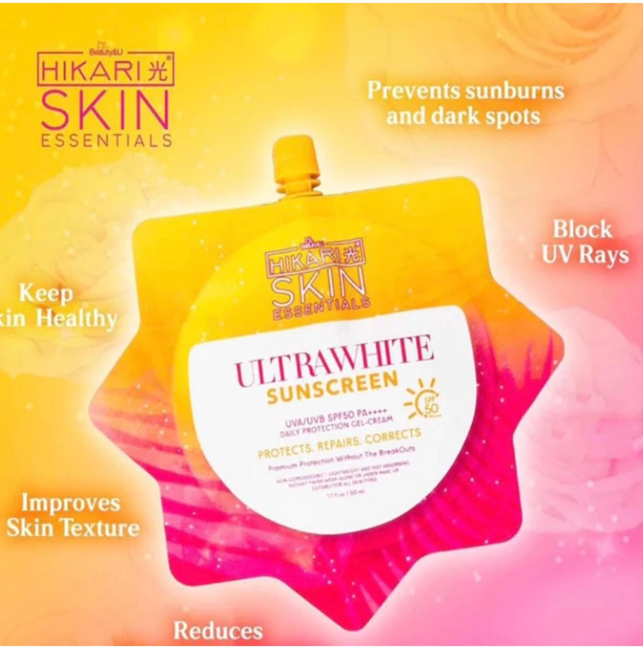Applying UltraFresh Gel-Cream SPF 50 on arm for outdoor protection.