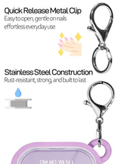 ULTRASKINX durable clip design for easy attachment to tote or backpack