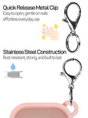 ULTRASKINX reinforced keychain hole for bags and lanyards