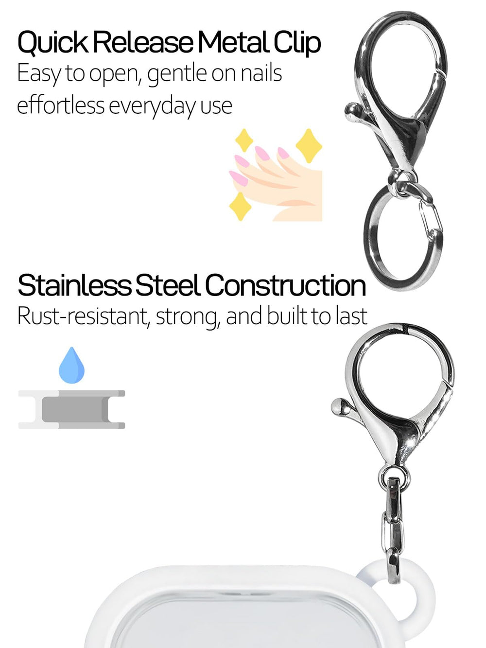 ULTRASKINX Silicone soft-touch material for comfortable daily use.