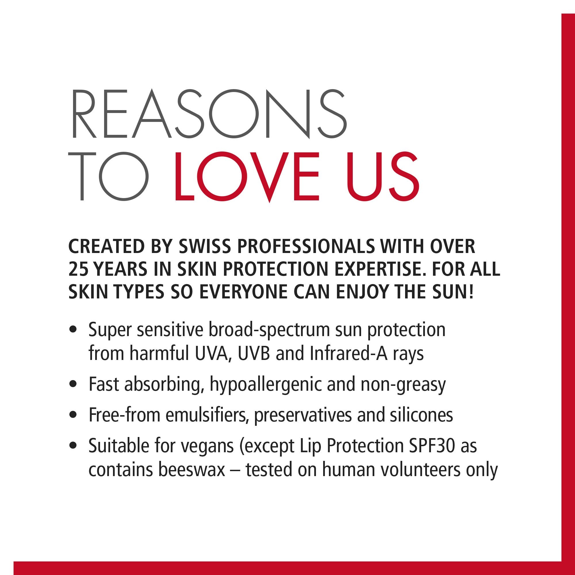 Close-up of Ultrasun Ultra Lip SPF30 applicator ensuring smooth lip protection.