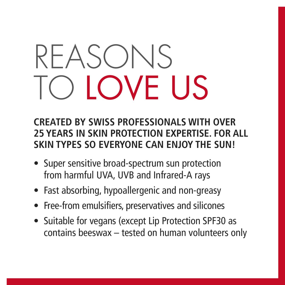 Close-up of Ultrasun Ultra Lip SPF30 applicator ensuring smooth lip protection.
