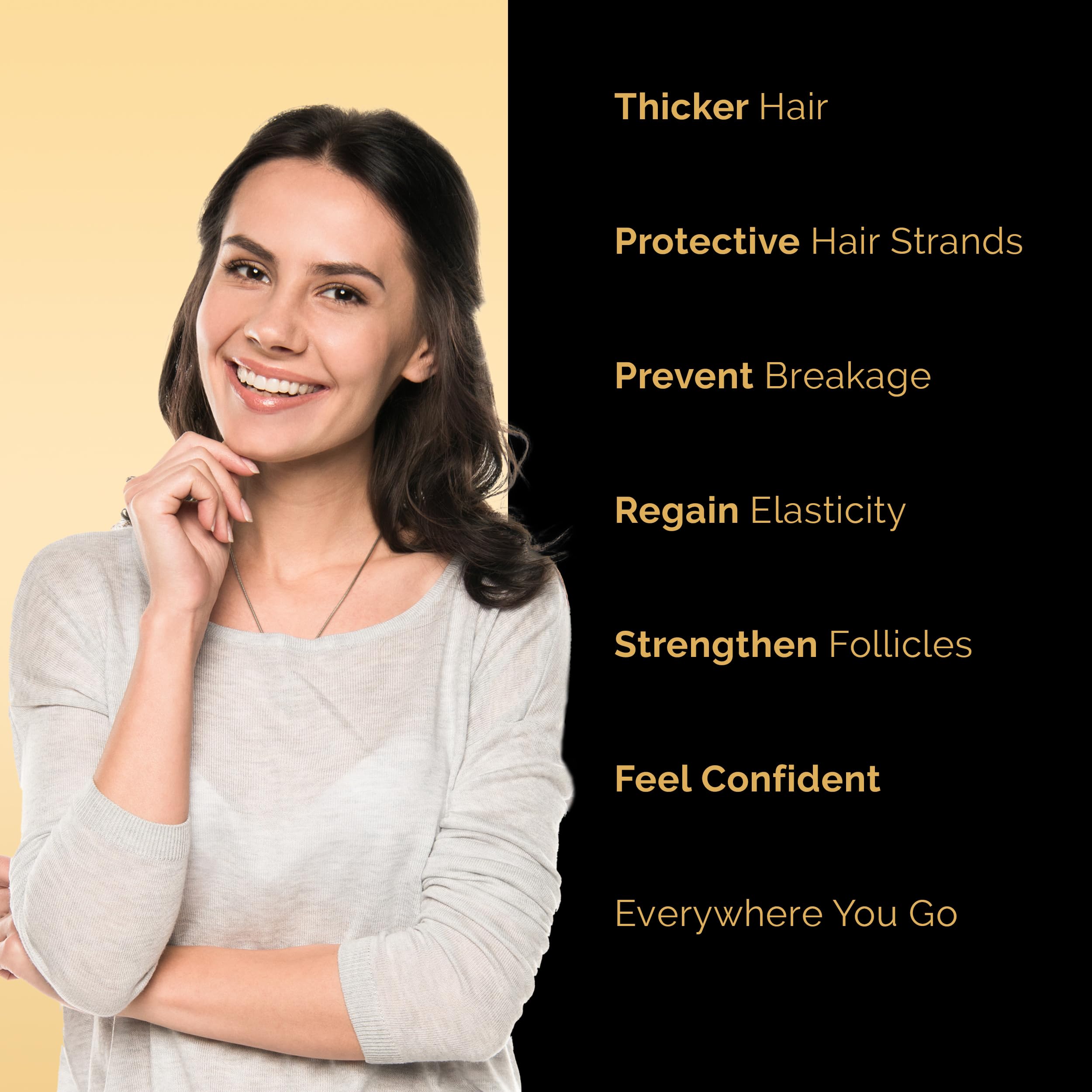 Hair Plush application routine image illustrating step-by-step use