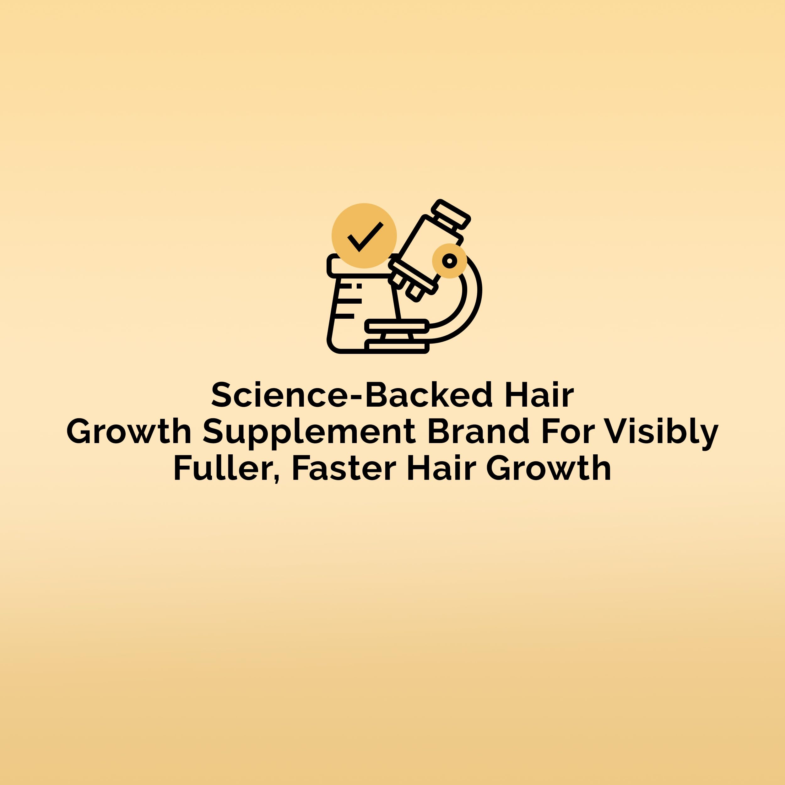 Ultrax Labs Hair Rush vitamin blend image showcasing 23 nutrients for hair health