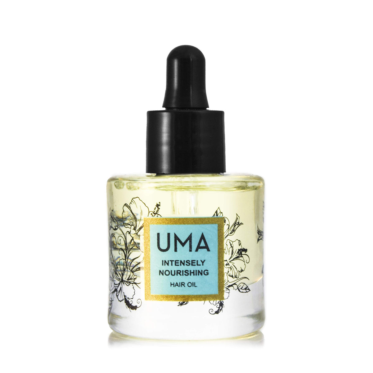 UMA Intensely Nourishing Hair Oil bottle pour for easy conditioning