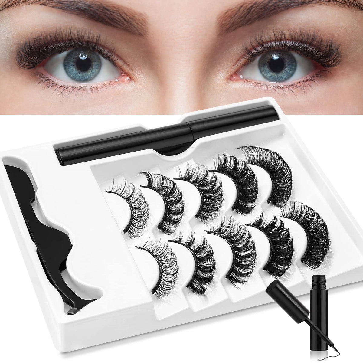 UMATE PLUS Russian Volume Lashes for bold, natural-looking eyes.