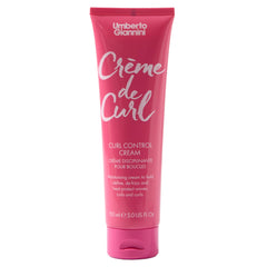 Umberto Giannini Creme De Curl Control Cream bottle for de-frizzed, defined curls.