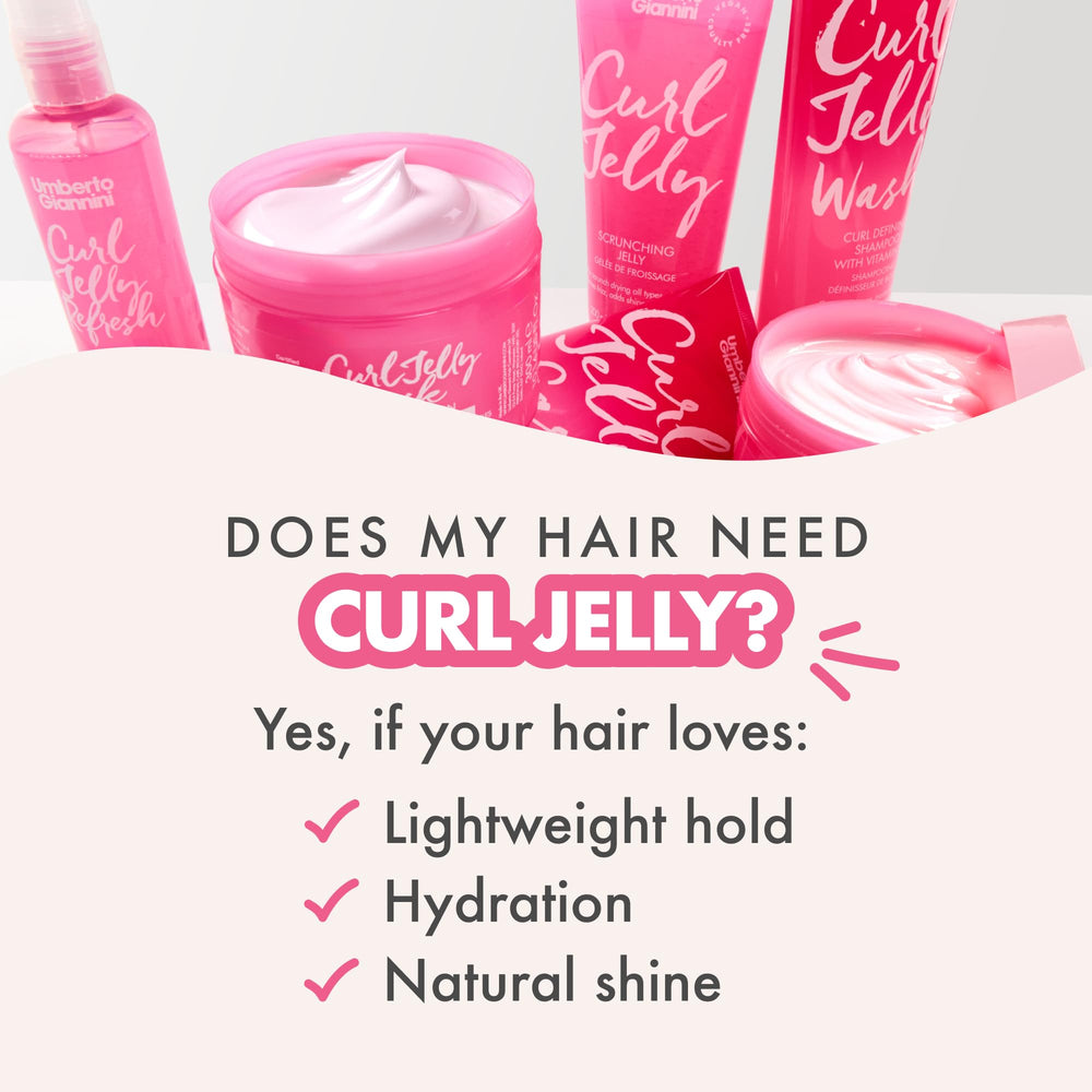 Applying Umberto Giannini Creme De Curl Control Cream to curls shows easy, even distribution.