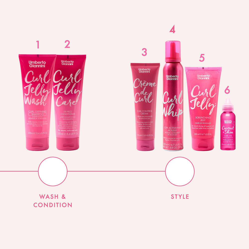 Long-lasting curl control with no heavy residue for natural waves.