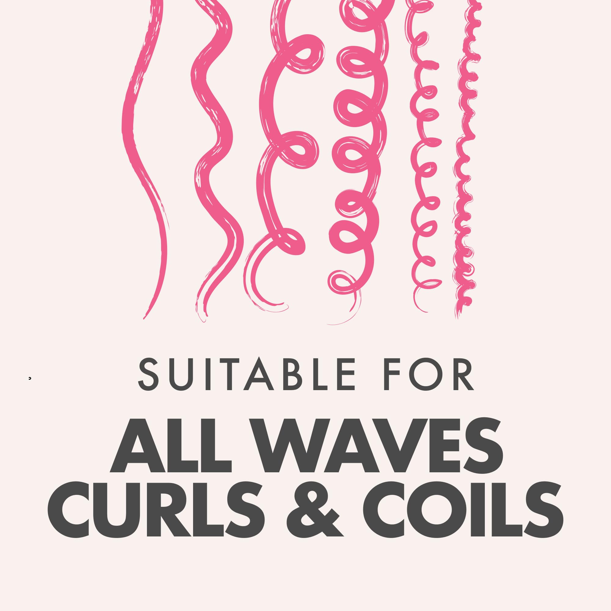 Umberto Giannini Creme De Curl Control Cream provides heat protection during styling.
