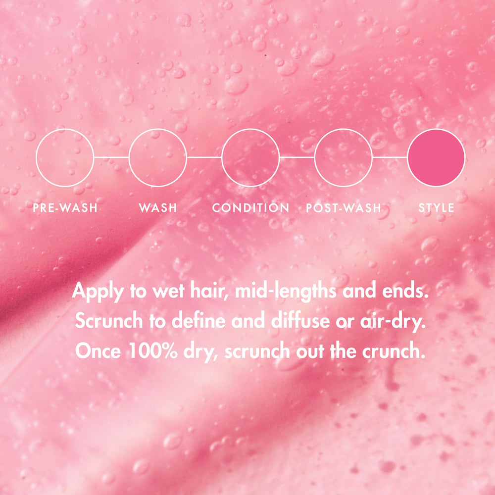 Packaging of Umberto Giannini Curl Jelly with pump for easy use