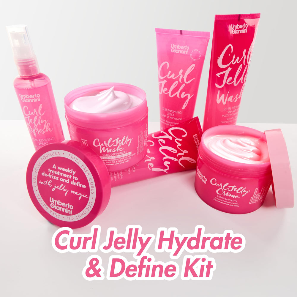 Packaging featuring the Umberto Giannini OG Curl badge and product branding.