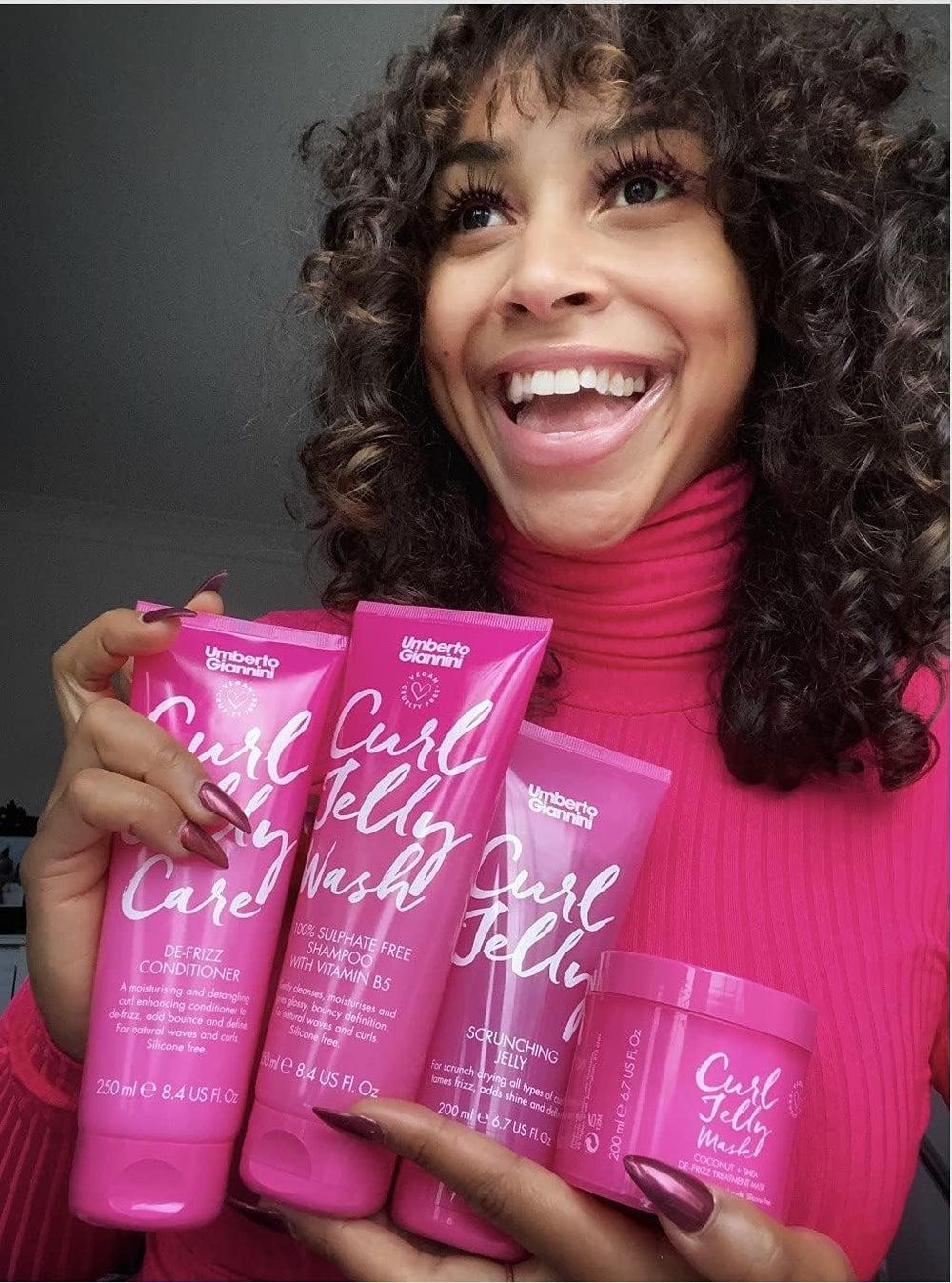 Umberto Giannini Curl Jelly vegan and cruelty-free styling option.