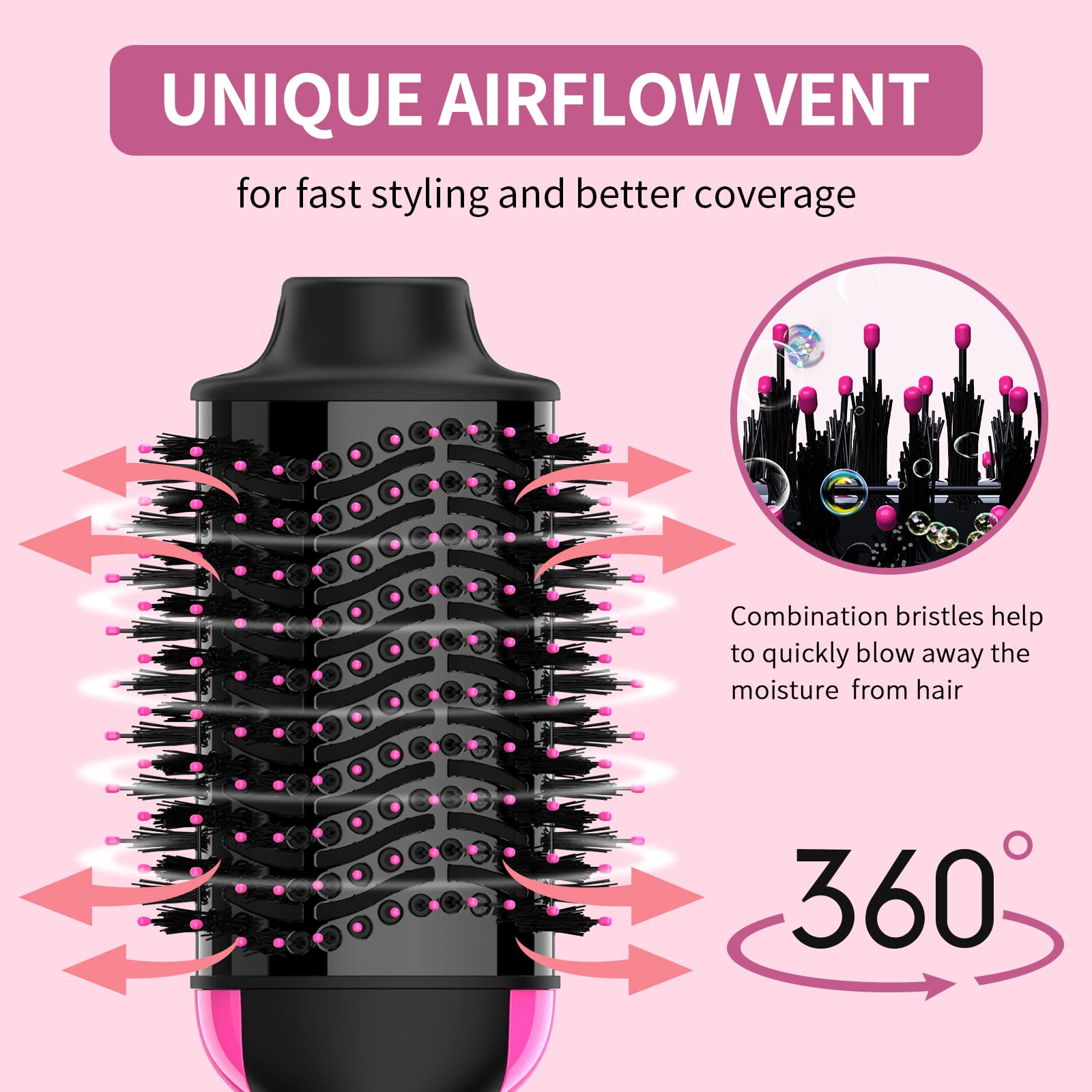 Umeely 360 airflow for quick drying and lift at roots