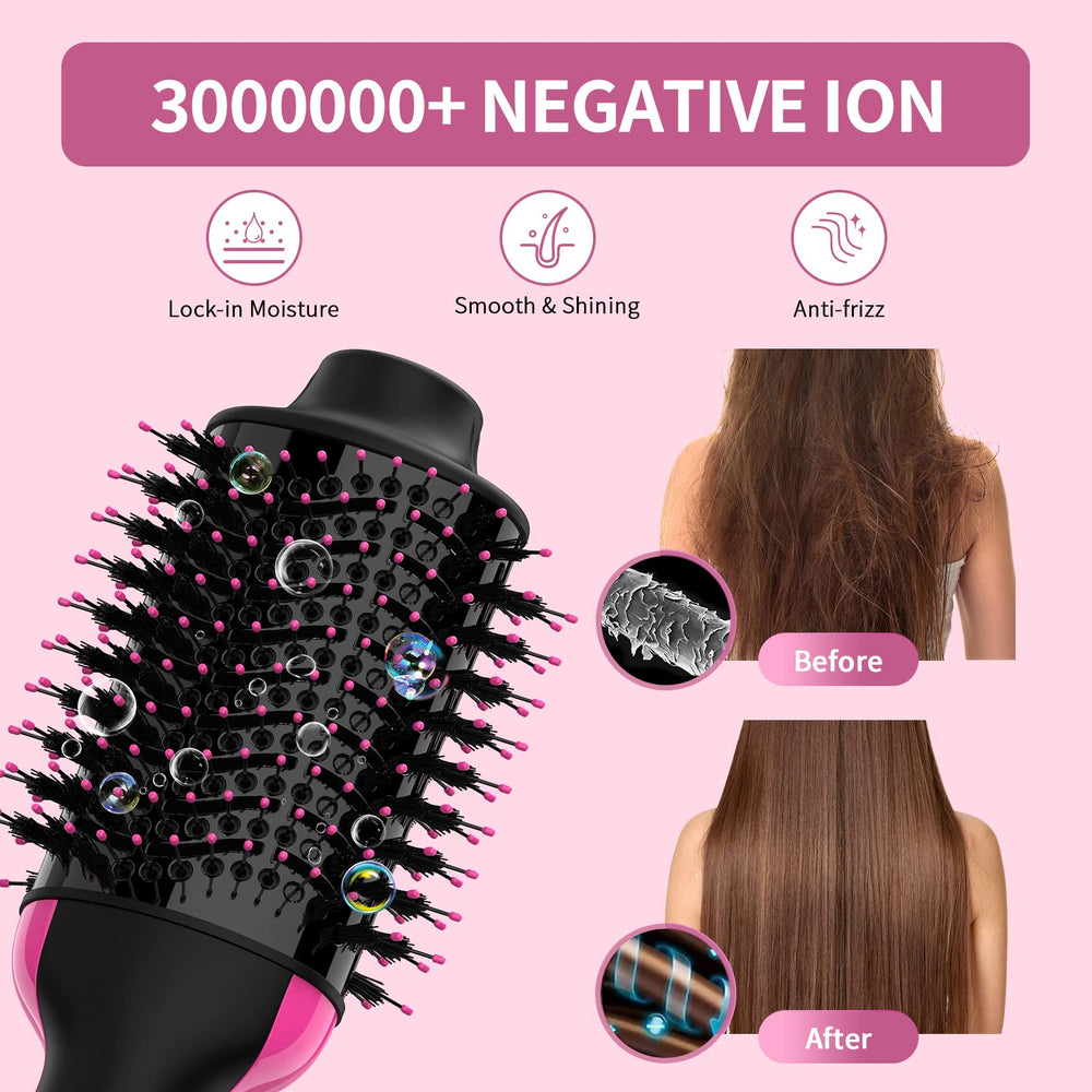 Umeely negative ion system reduces static and locks in moisture