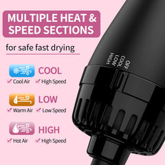 Umeely titanium ceramic barrel for even heat and frizz control