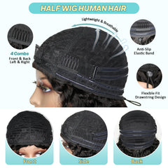 UMEGIRL glueless 3-in-1 flip-over design eases wear