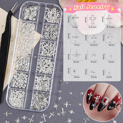 Umillars pink bow and flower charms add delicate accents to manicures