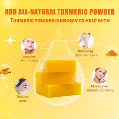 Umpeimvon turmeric soap foam lather demonstrating rich cleansing action
