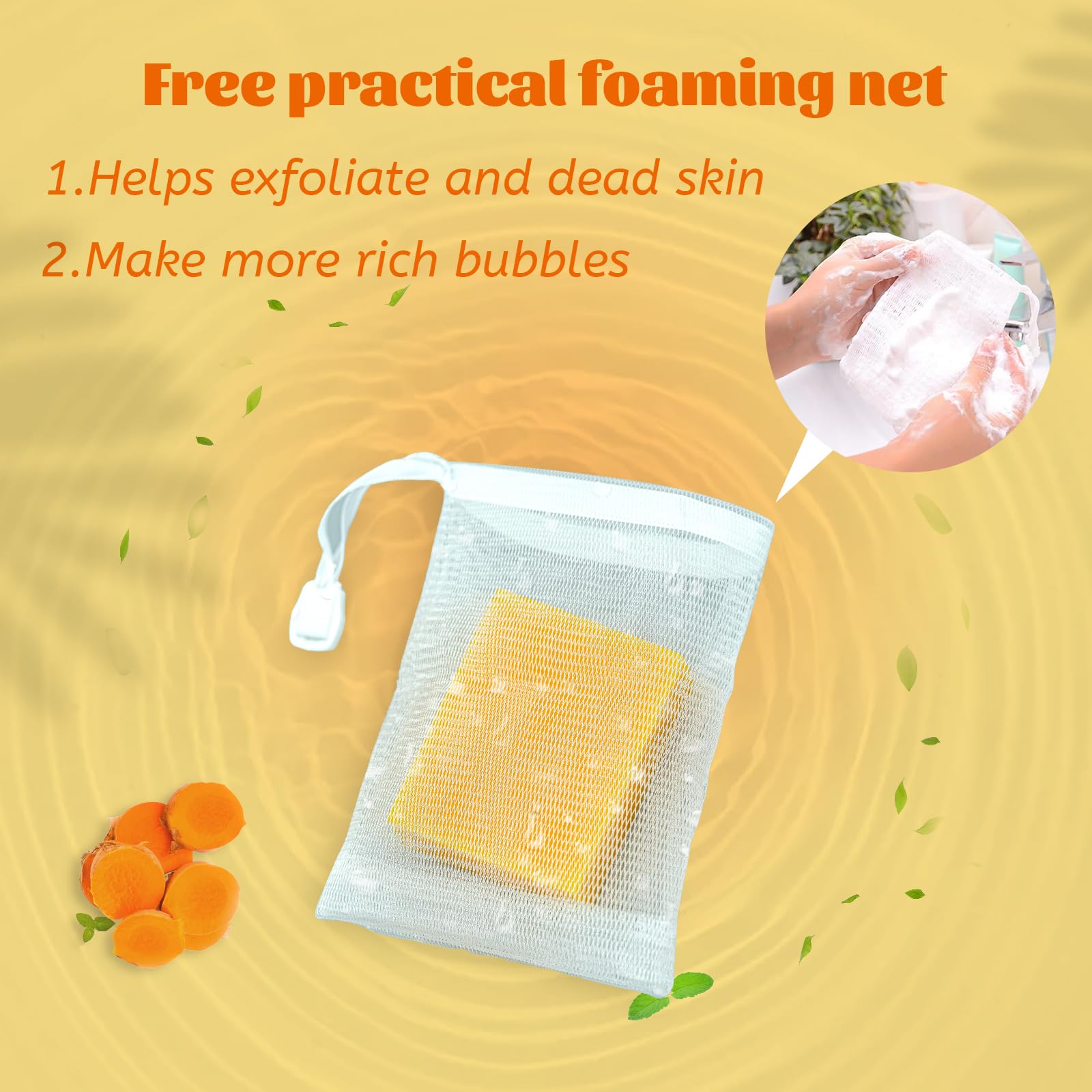 Umpeimvon turmeric soap ideal for both face and body cleansing
