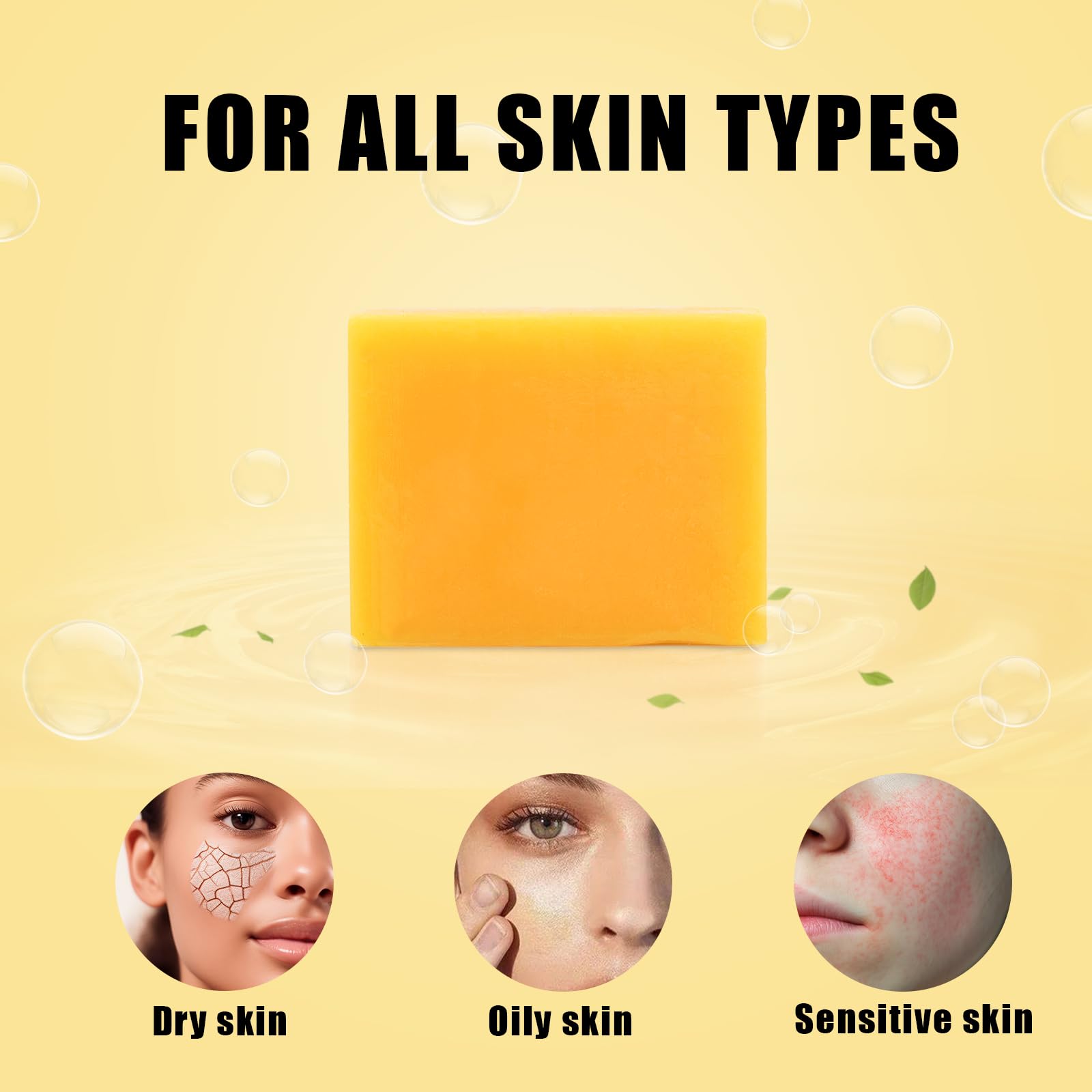 Umpeimvon turmeric soap with natural ingredients suitable for all skin types