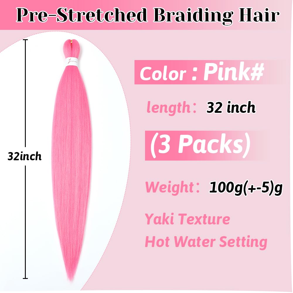Umylar 3-pack braiding hair organized for easy styling and quick refresh