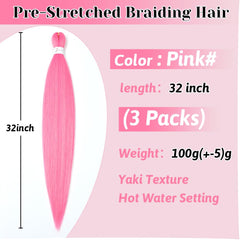 Umylar 3-pack braiding hair organized for easy styling and quick refresh