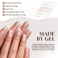 UNA GELLA 32 reusable nails in 16 sizes for a perfect personal fit