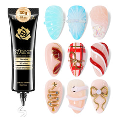 UNA GELLA 3D nail art bottle pour for precise natural-nail application