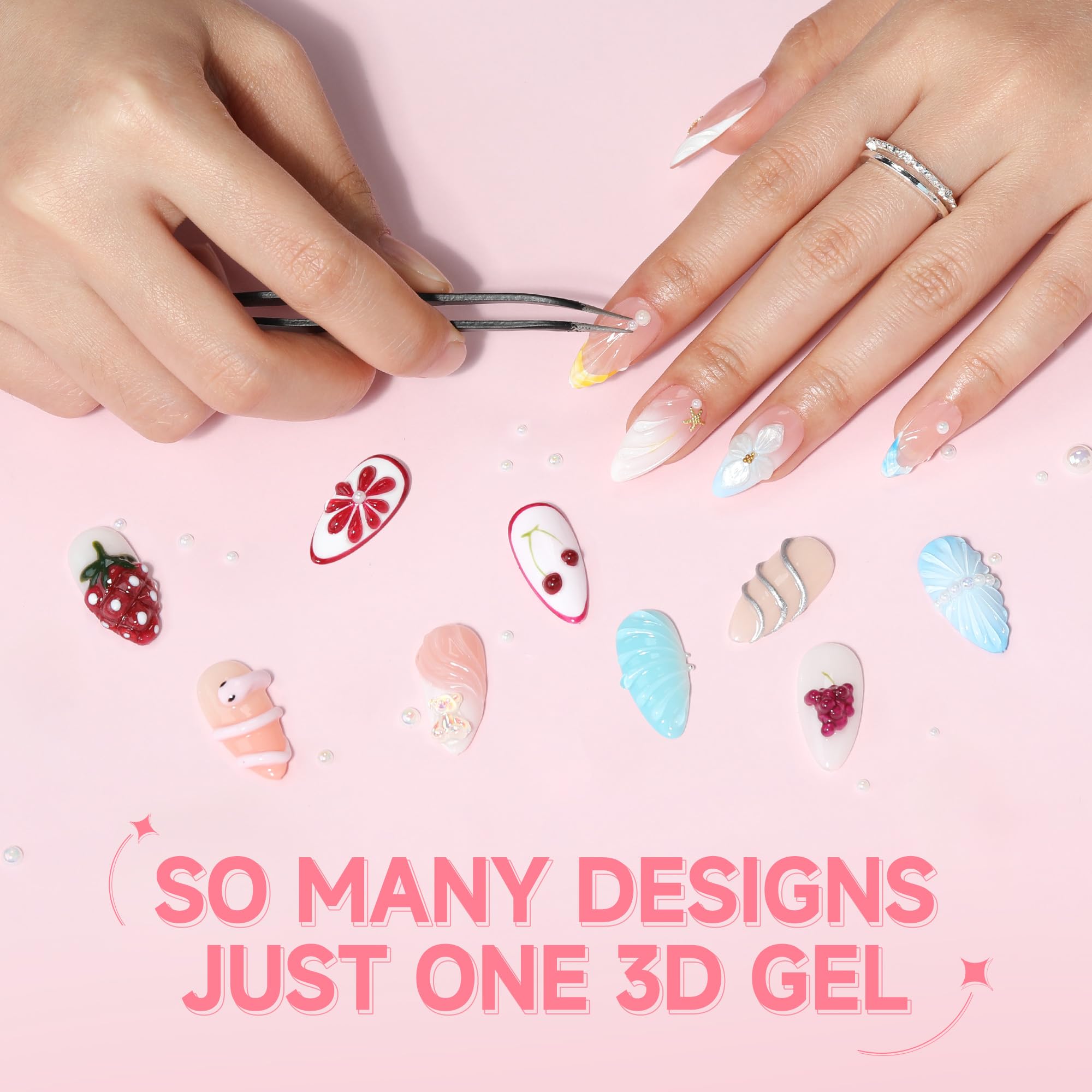UNA GELLA 3D gel no-wipe finish offers a sleek look