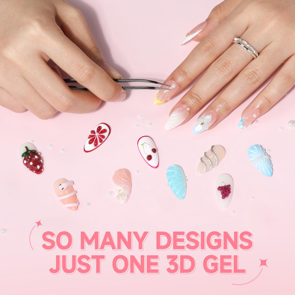 UNA GELLA 3D gel no-wipe finish offers a sleek look