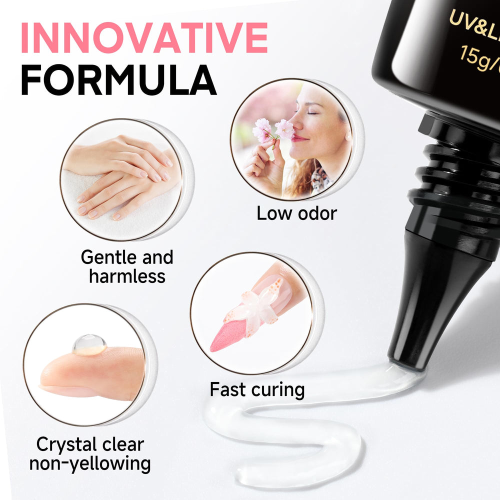 UNA GELLA 3D gel for nails tips and press-ons