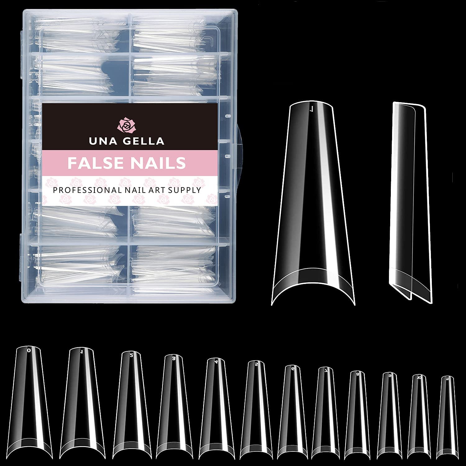 UNA GELLA ballerina nails full set for chic style.