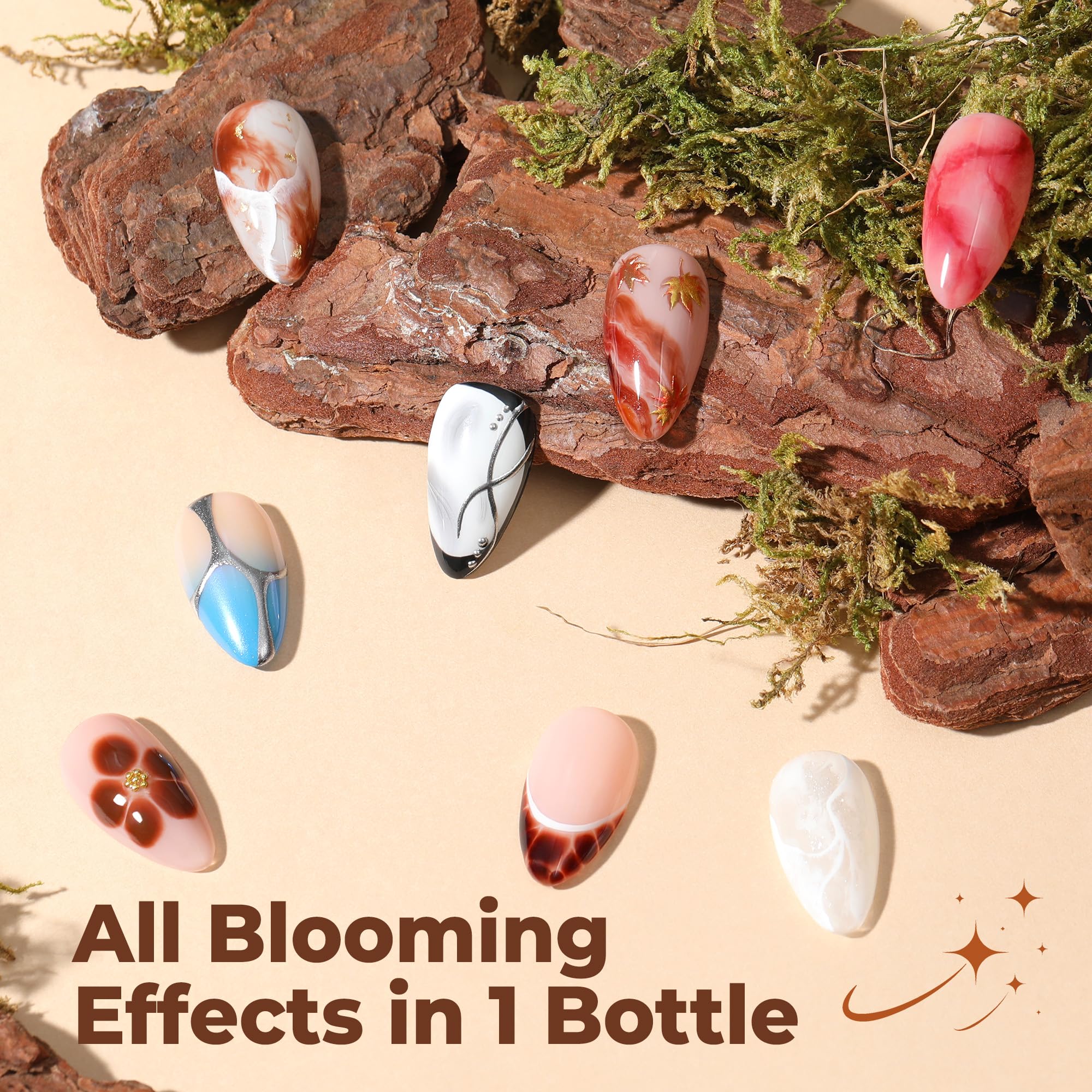 UNA GELLA Blooming Gel at-home DIY salon setup for nail art