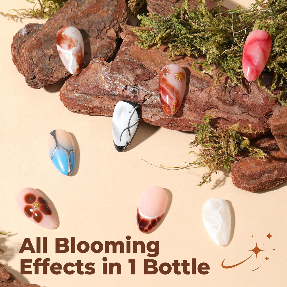 UNA GELLA Blooming Gel at-home DIY salon setup for nail art