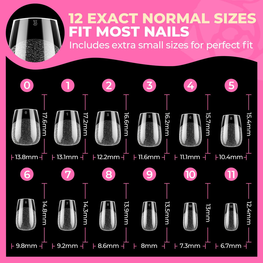 UNA GELLA compact kit – 504pcs tips ready for DIY salon at home.