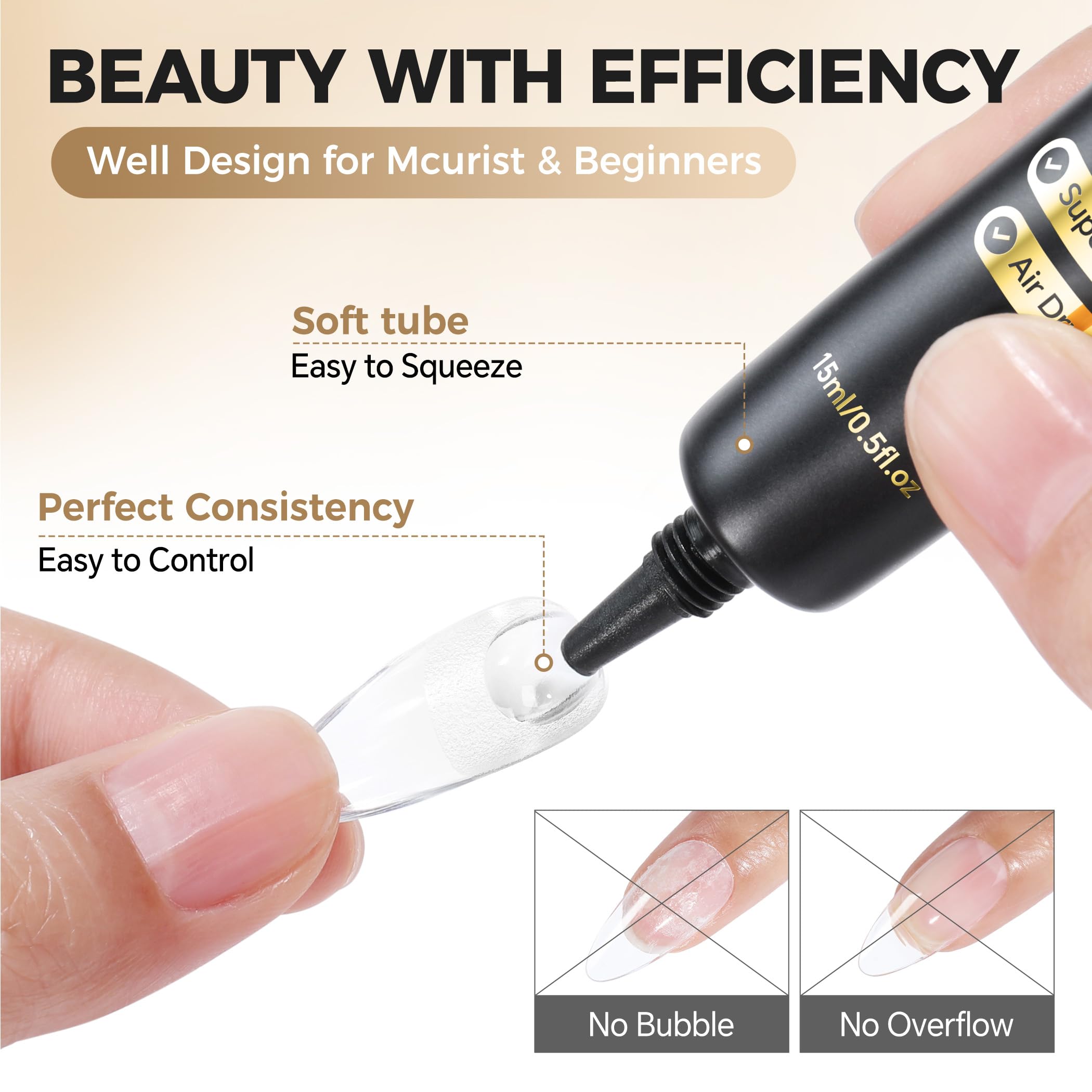 UNA GELLA DIY nail art friendly glue for tips, charms, and rhinestones